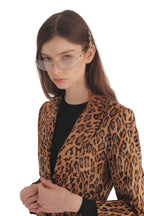 Moschino Leopard Print Blazer