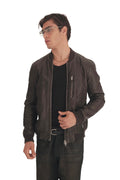 AllSaints Kino Leather Bomber Jacket