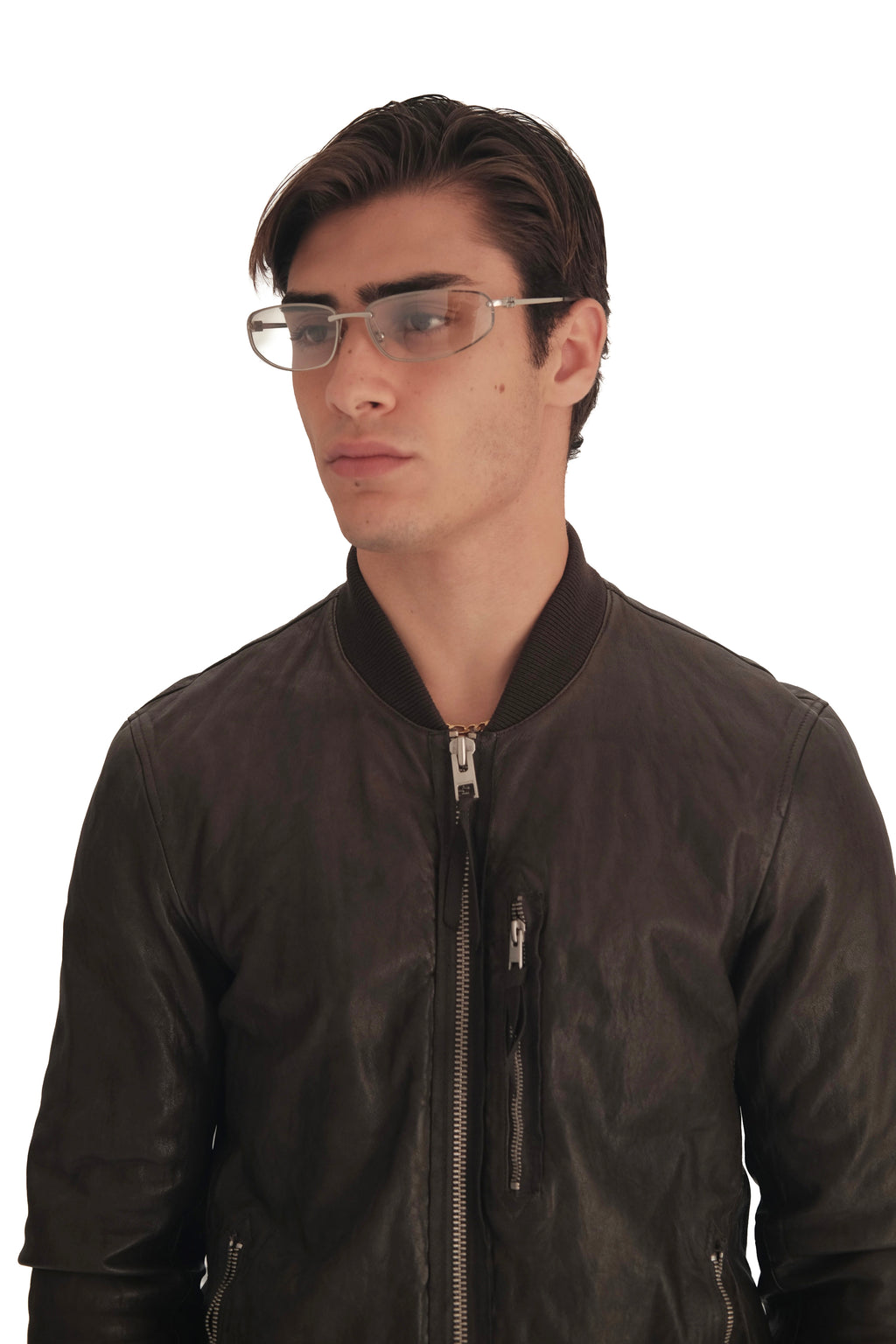 AllSaints Kino Leather Bomber Jacket