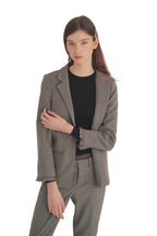Zadig & Voltaire Grey Volly Frange Blazer & Posh Pants Suit Set Fringe