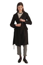 Prada Double-Breasted Nylon Trench Coat