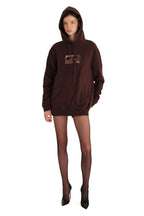 AllSaints Shout Graphic Brown Hoodie
