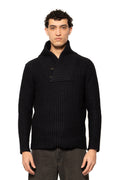 Zadig & Voltaire Ribbed Shawl Collar Knit Sweater