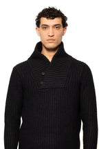 Zadig & Voltaire Ribbed Shawl Collar Knit Sweater