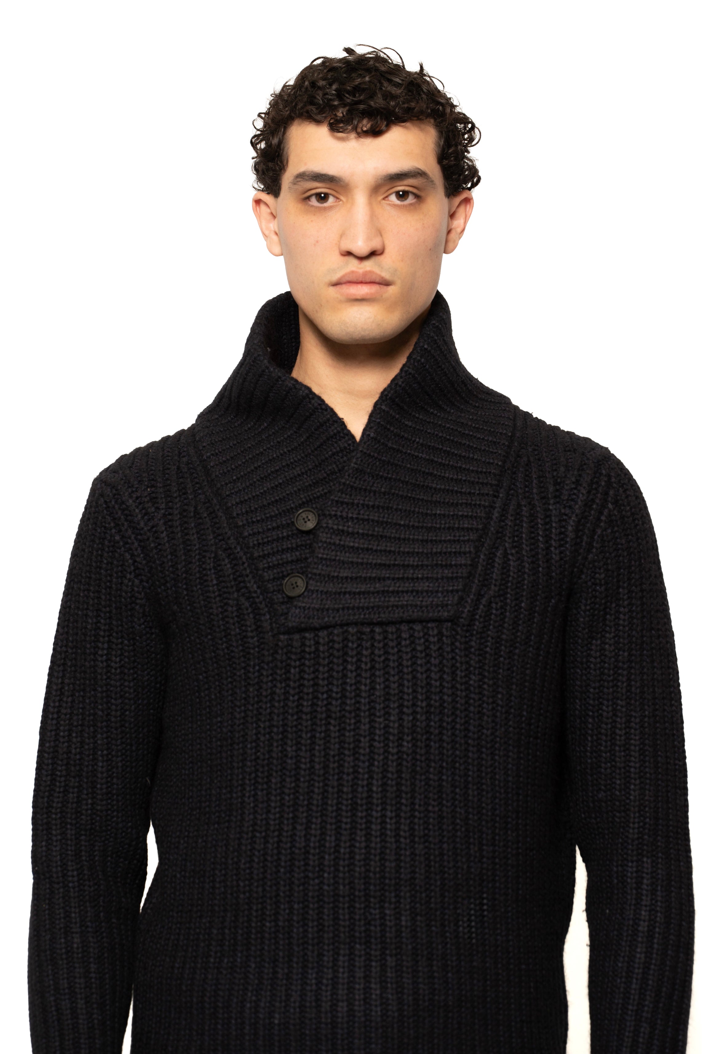 Zadig & Voltaire Ribbed Shawl Collar Knit Sweater