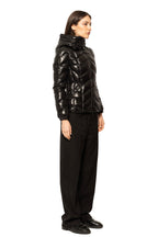 Moncler Chevron-Quilted Hooded Down Jacket