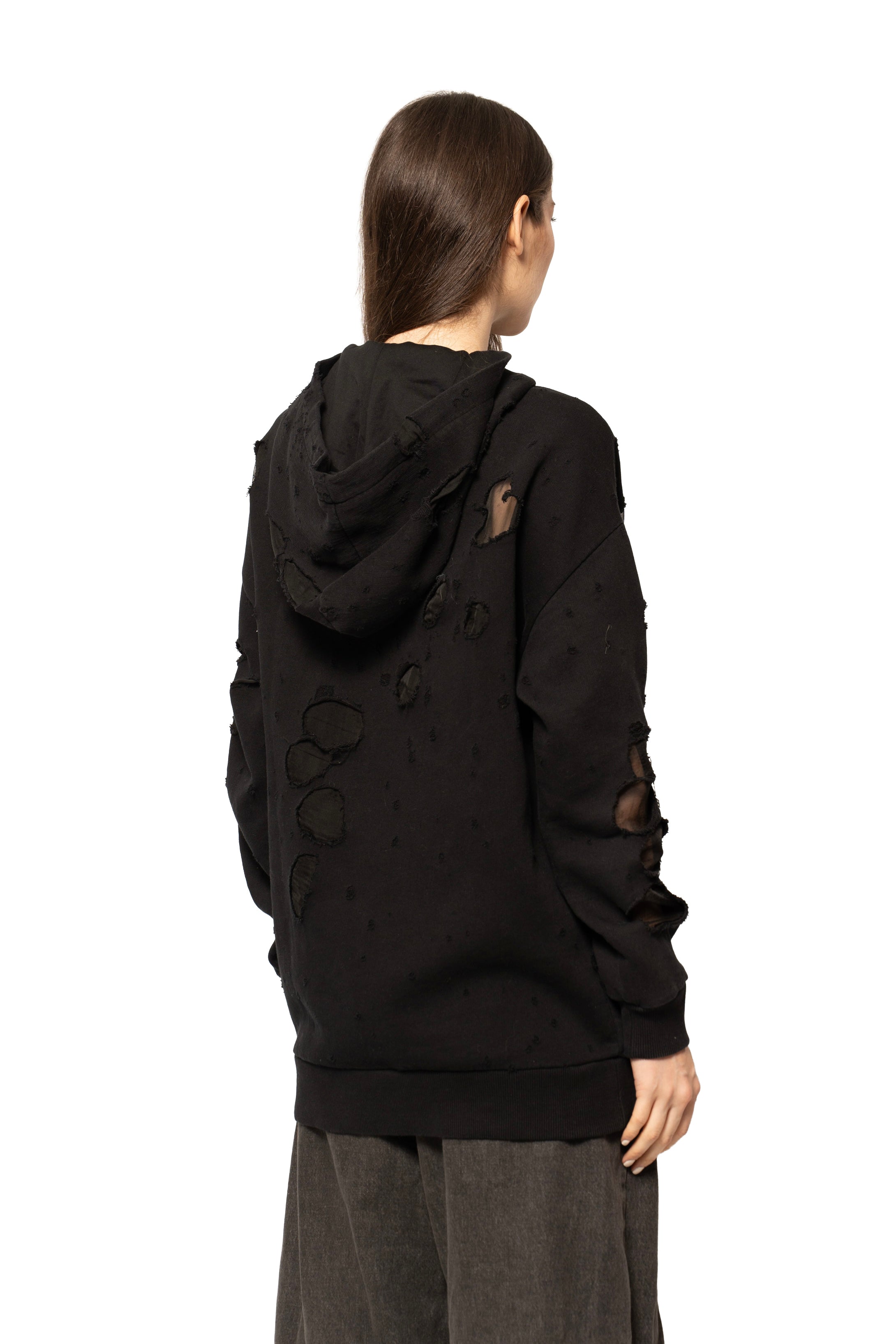 Givenchy Distressed Logo Hoodie