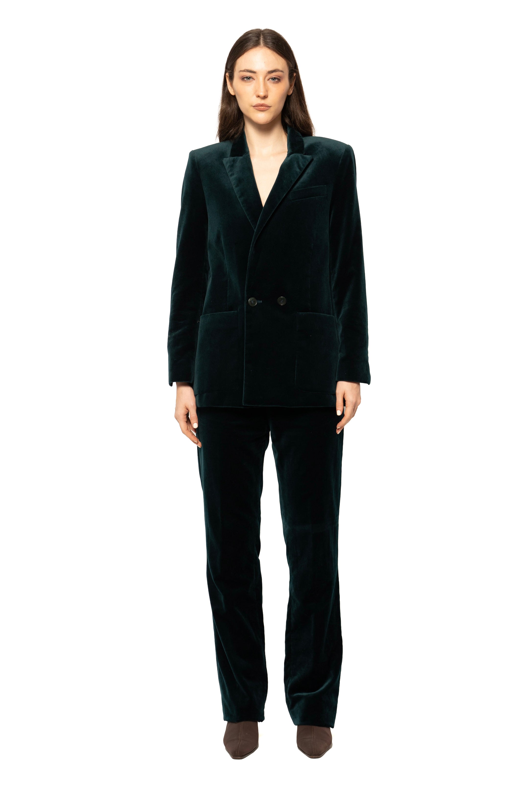 Zadig & Voltaire Velvet Double-Breasted Suit Set