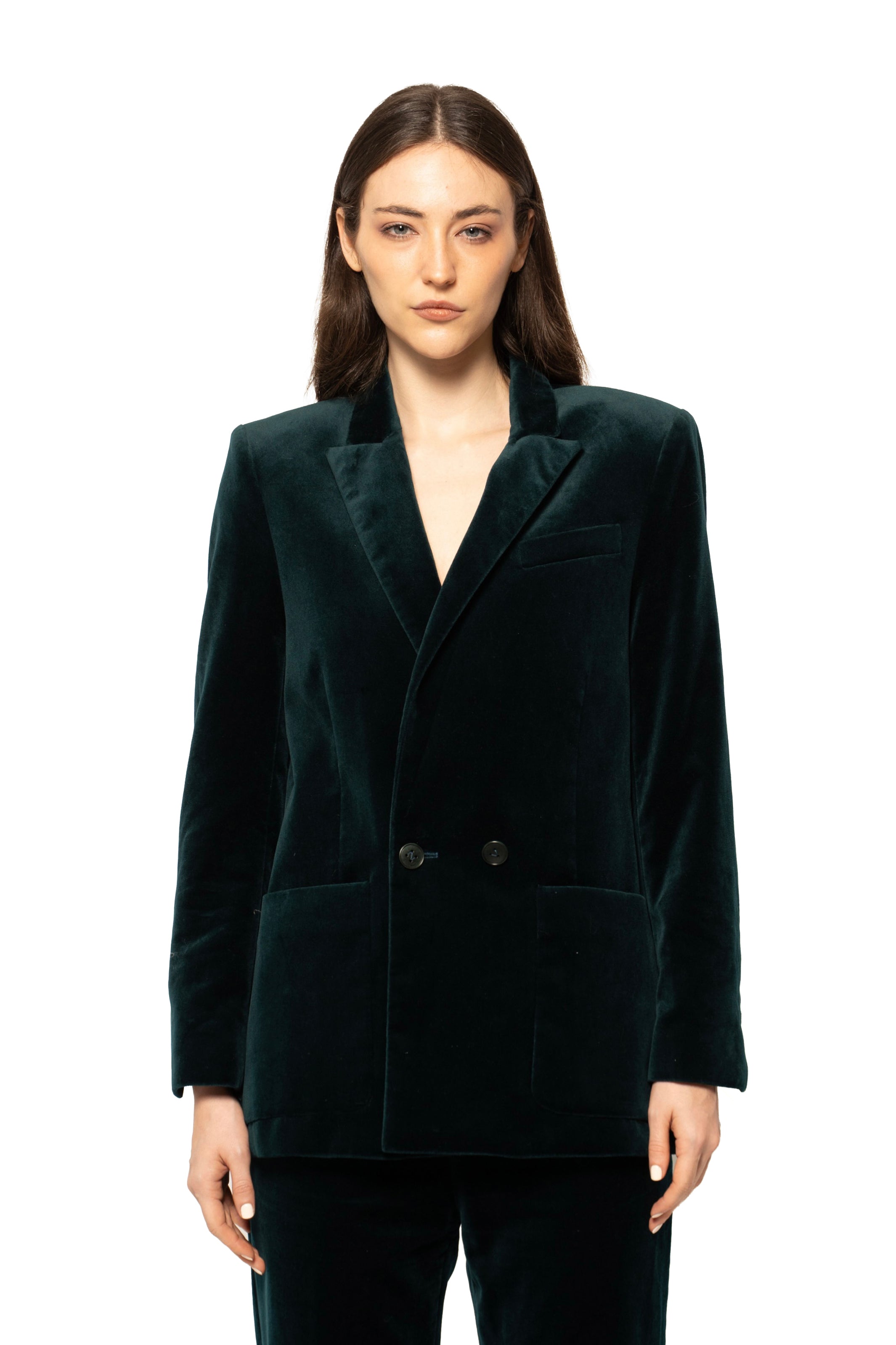 Zadig & Voltaire Velvet Double-Breasted Suit Set