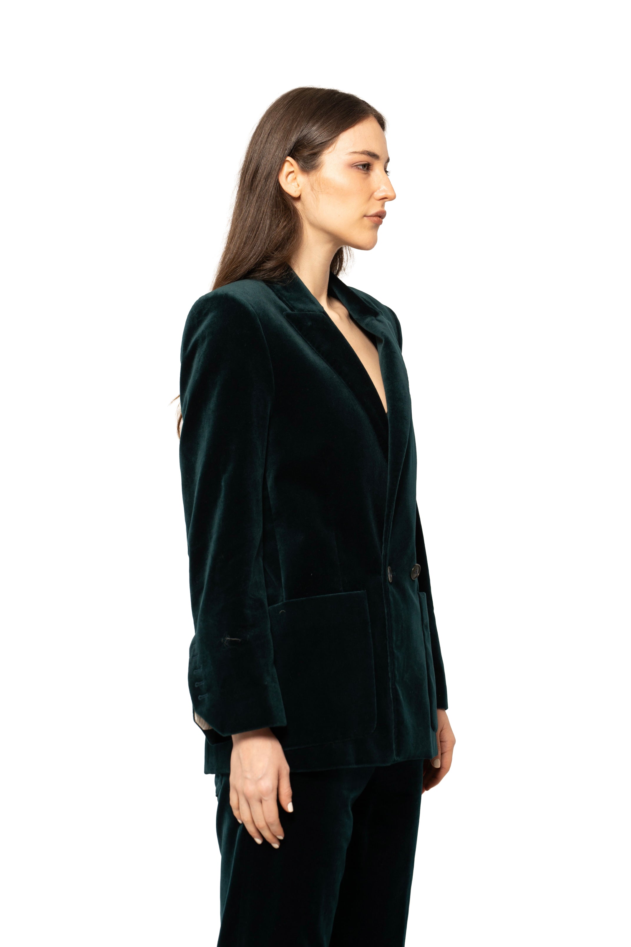 Zadig & Voltaire Velvet Double-Breasted Suit Set