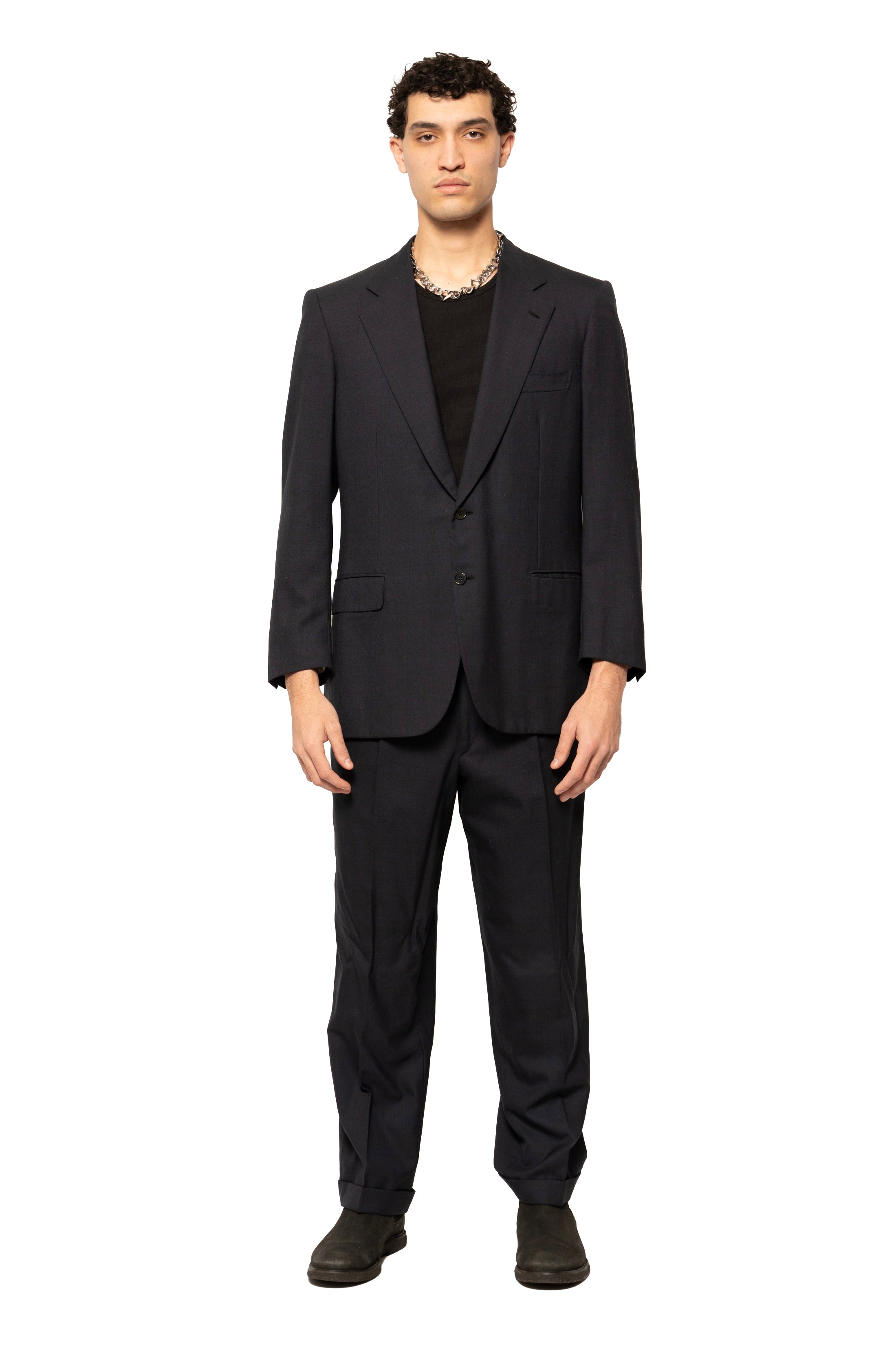 Brioni Palatino Midnight Blue Wool Suit