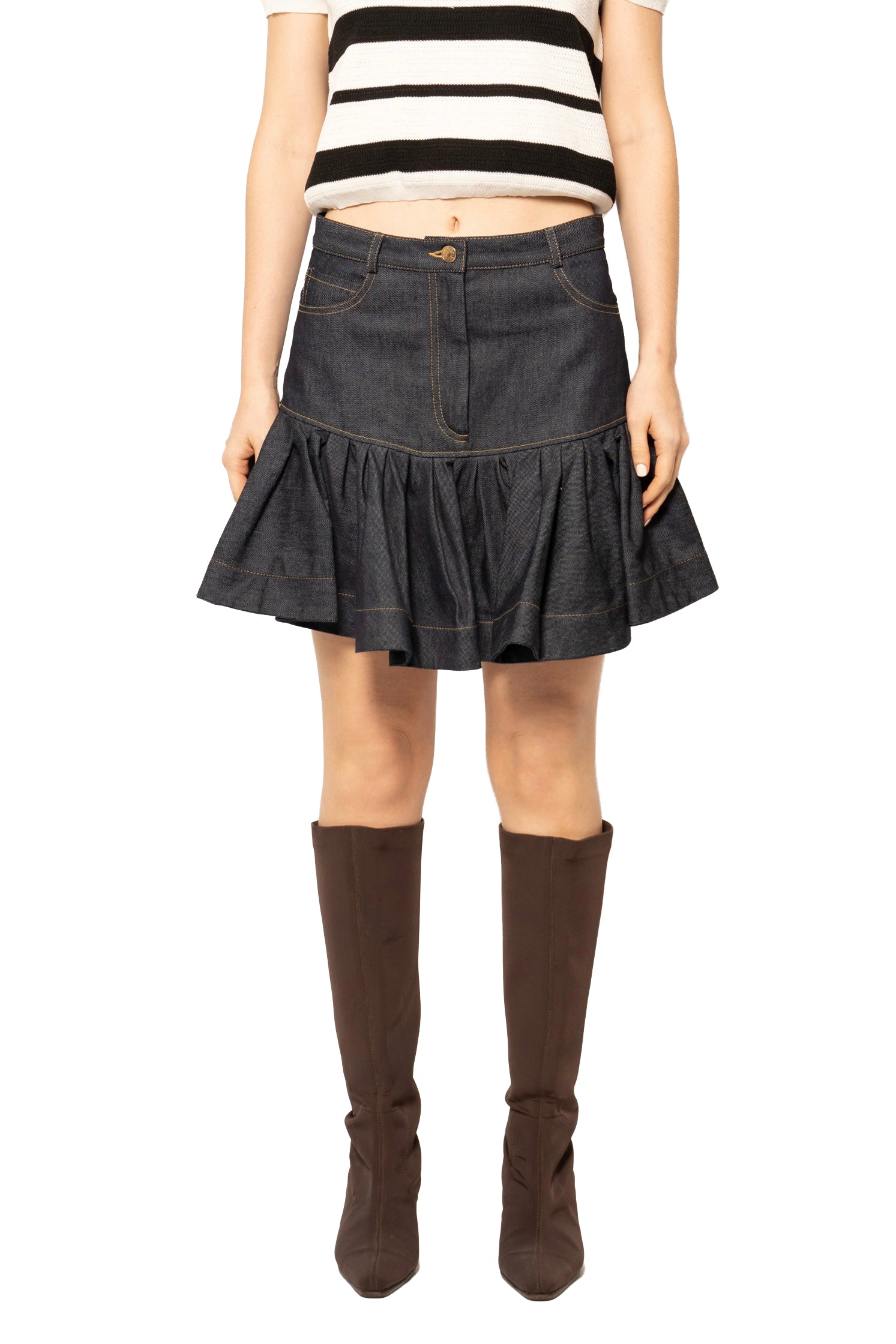 Sandro Flared Mini Skirt