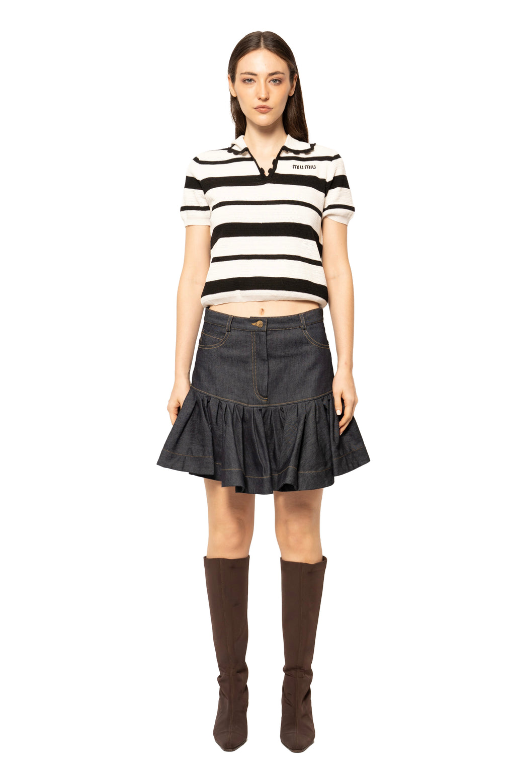 Sandro Flared Mini Skirt