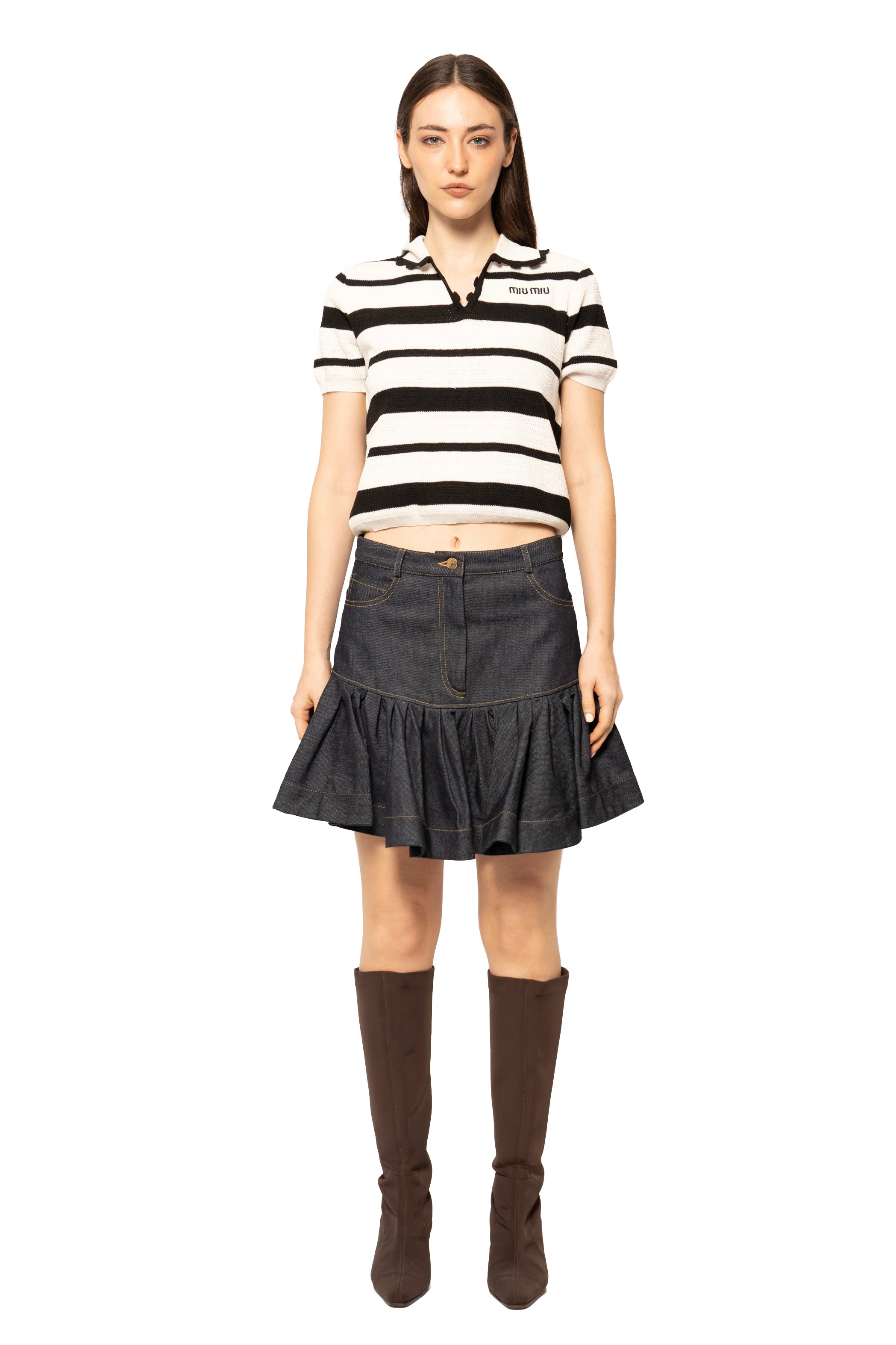 Sandro Flared Mini Skirt