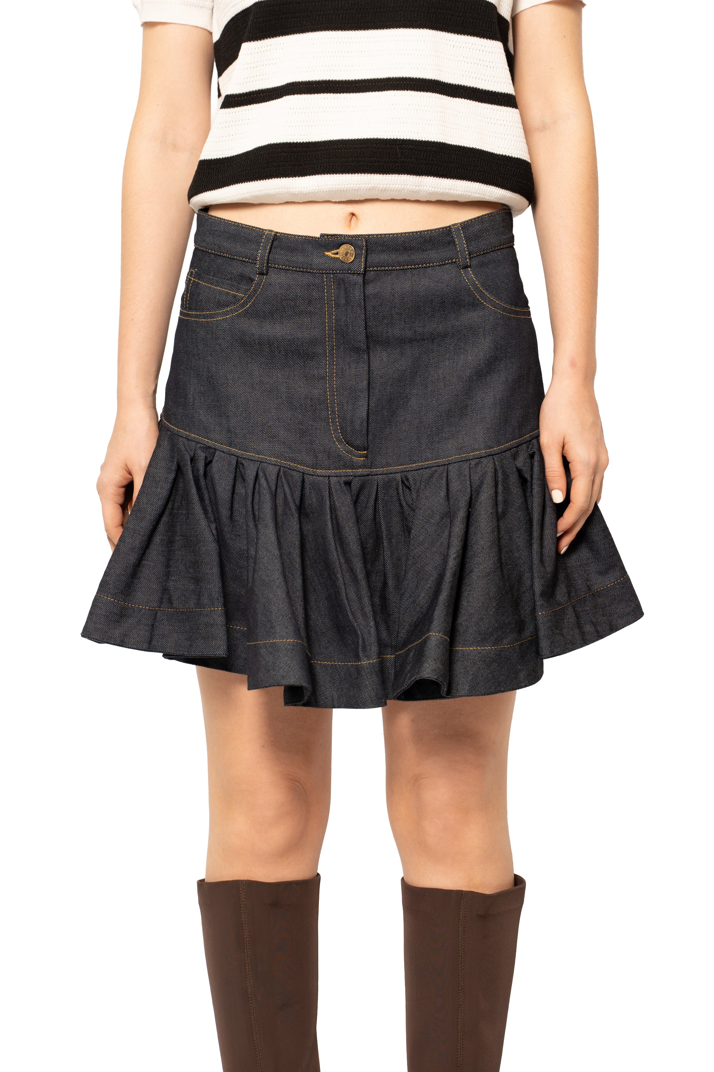 Sandro Flared Mini Skirt