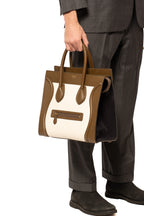 Celine Mini Luggage Tricolor Leather Tote