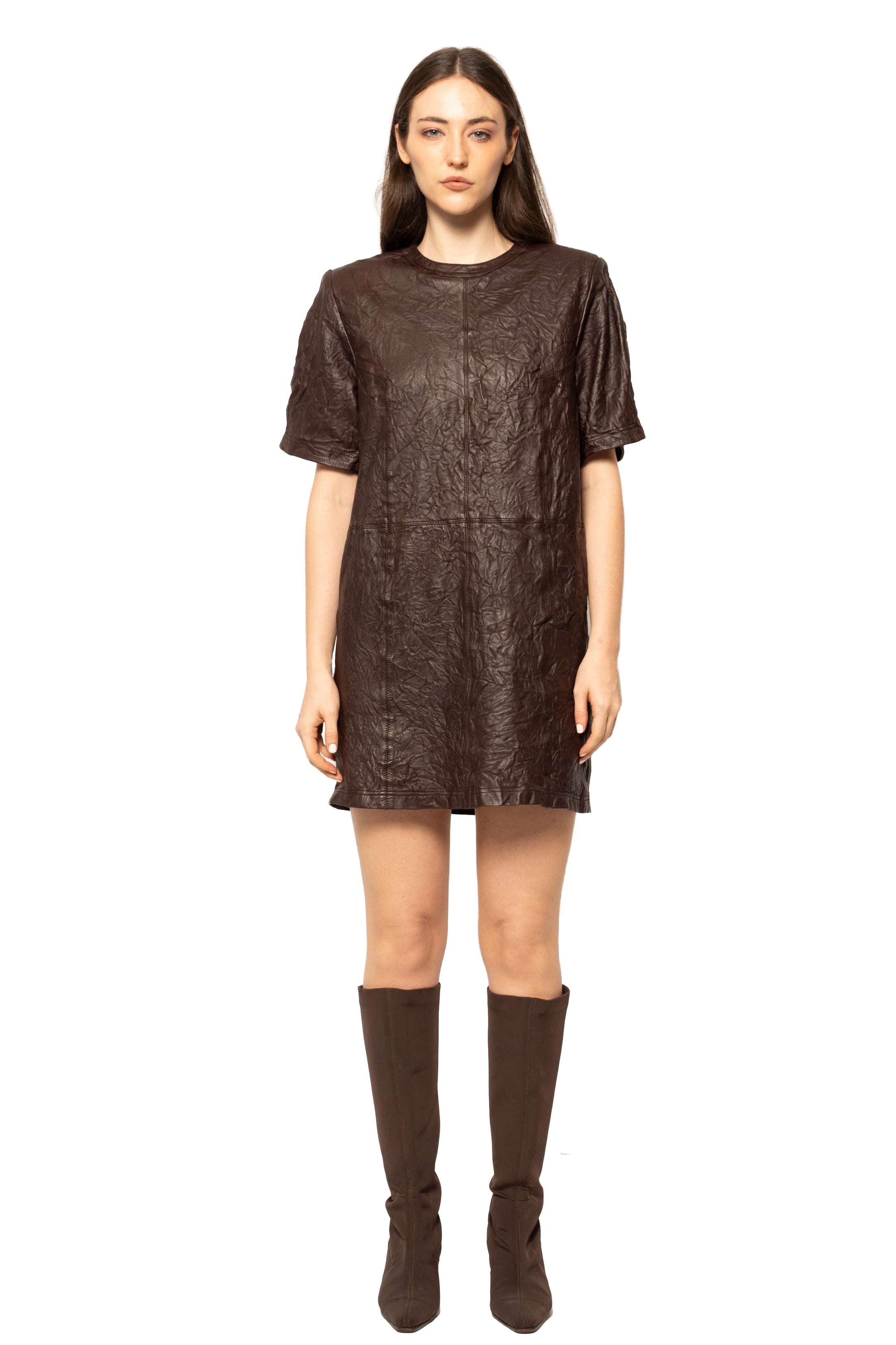 Zadig & Voltaire Leather Mini Dress