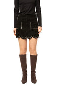 Zadig & Voltaire Studded Suede Mini Skirt