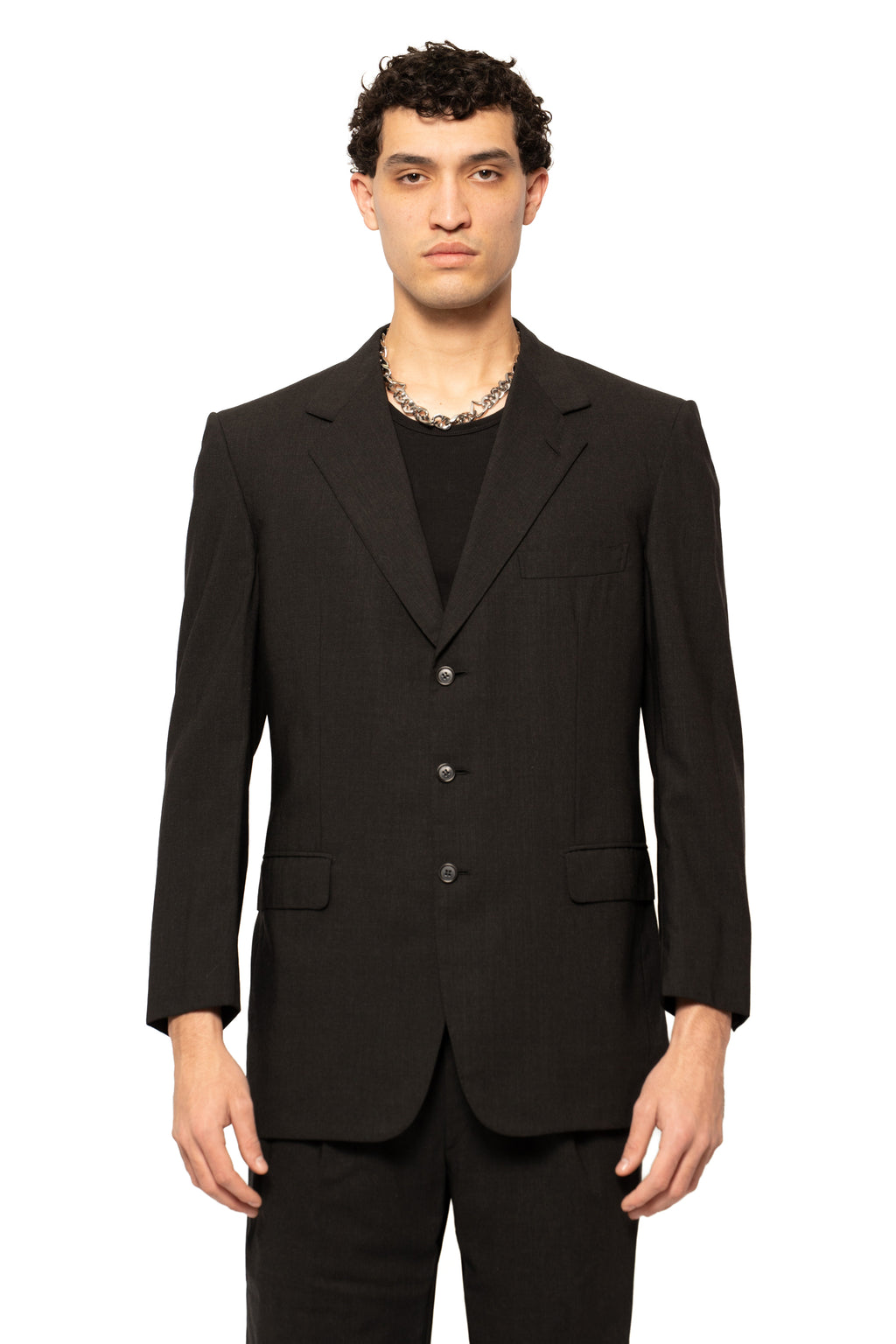 Brioni Traiano Charcoal Wool Suit