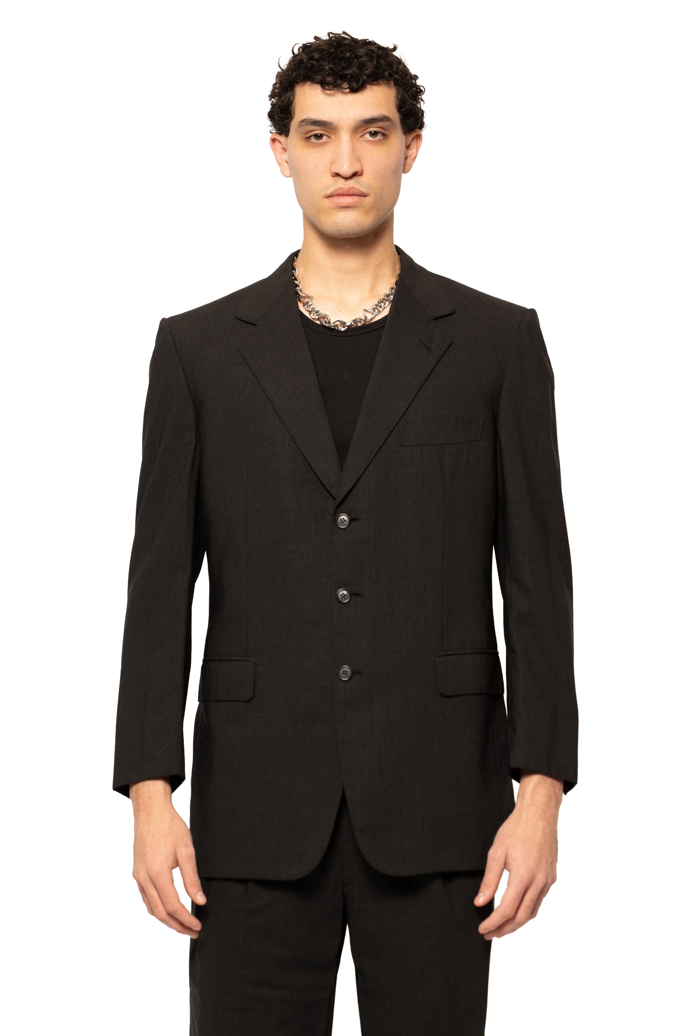 Brioni Traiano Charcoal Wool Suit