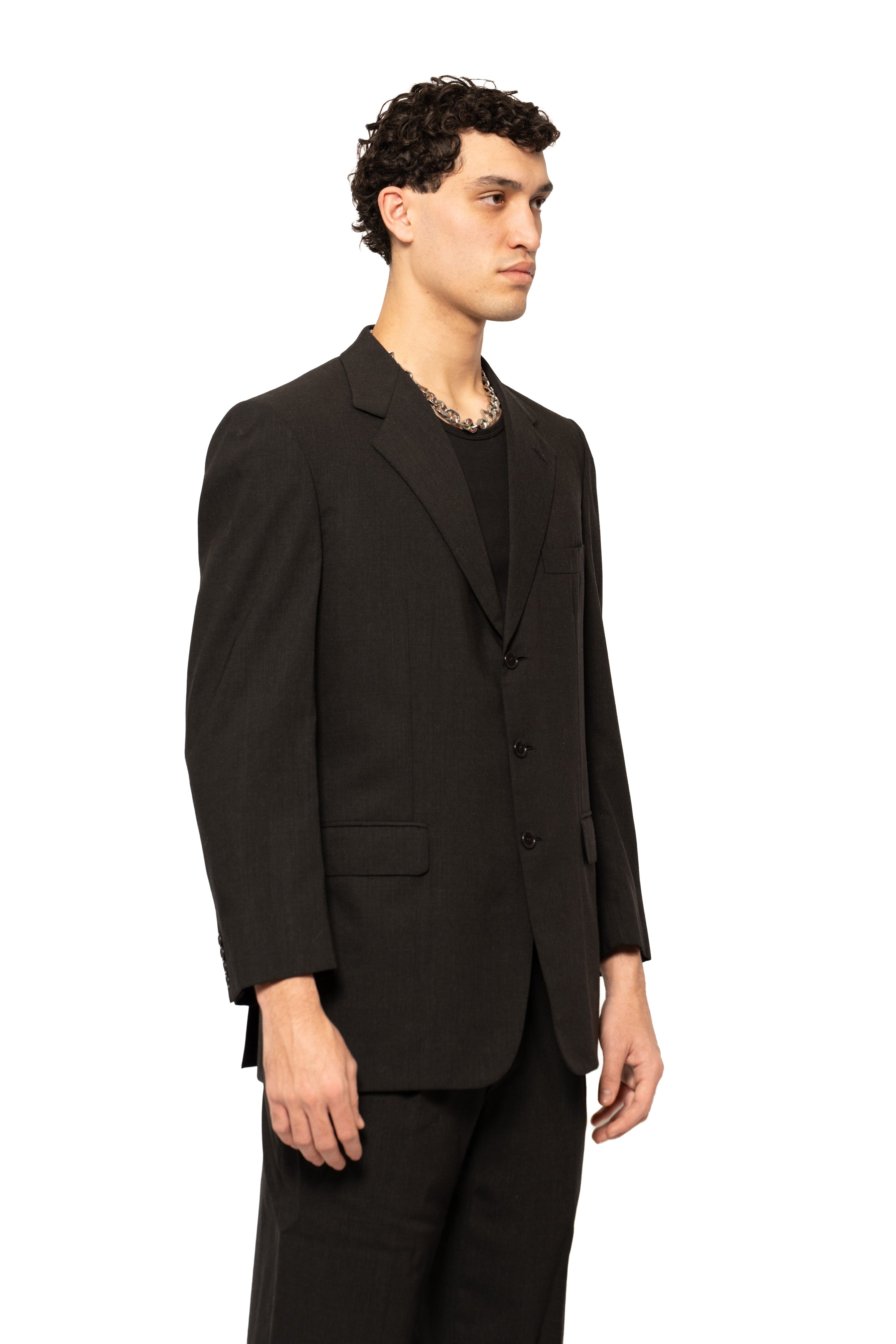 Brioni Traiano Charcoal Wool Suit
