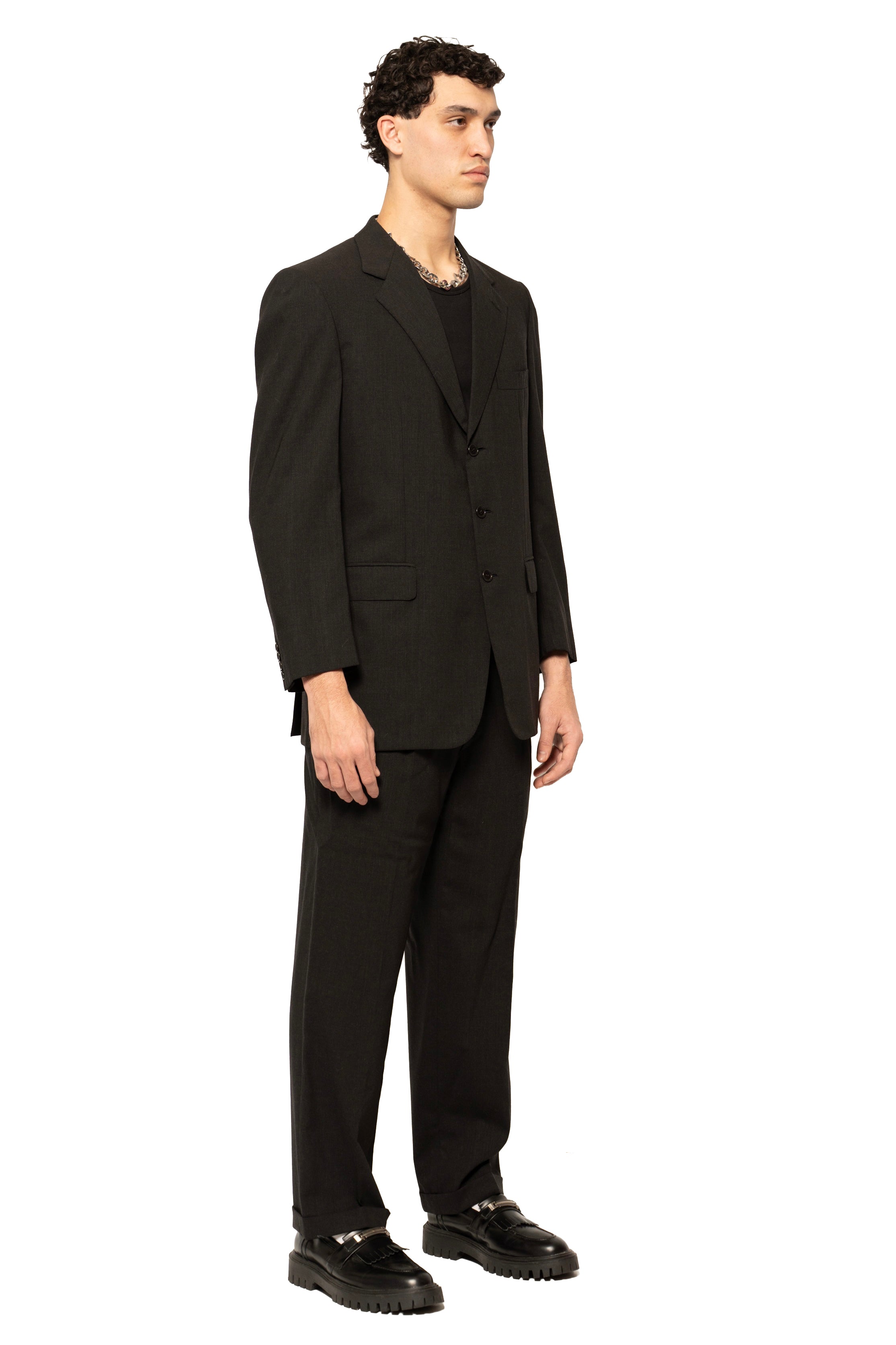Brioni Traiano Charcoal Wool Suit
