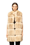 Handcrafted Artic Fox Fur Long Vest