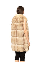 Handcrafted Artic Fox Fur Long Vest