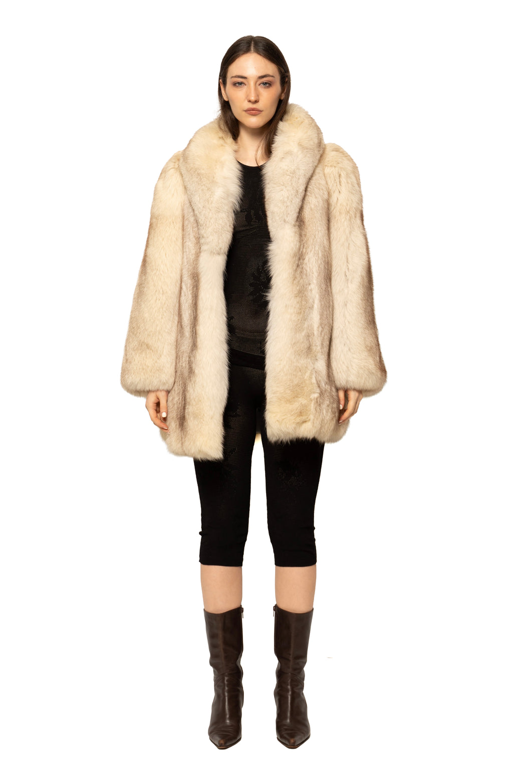 Handcrafted Arctic Fox Fur Coat