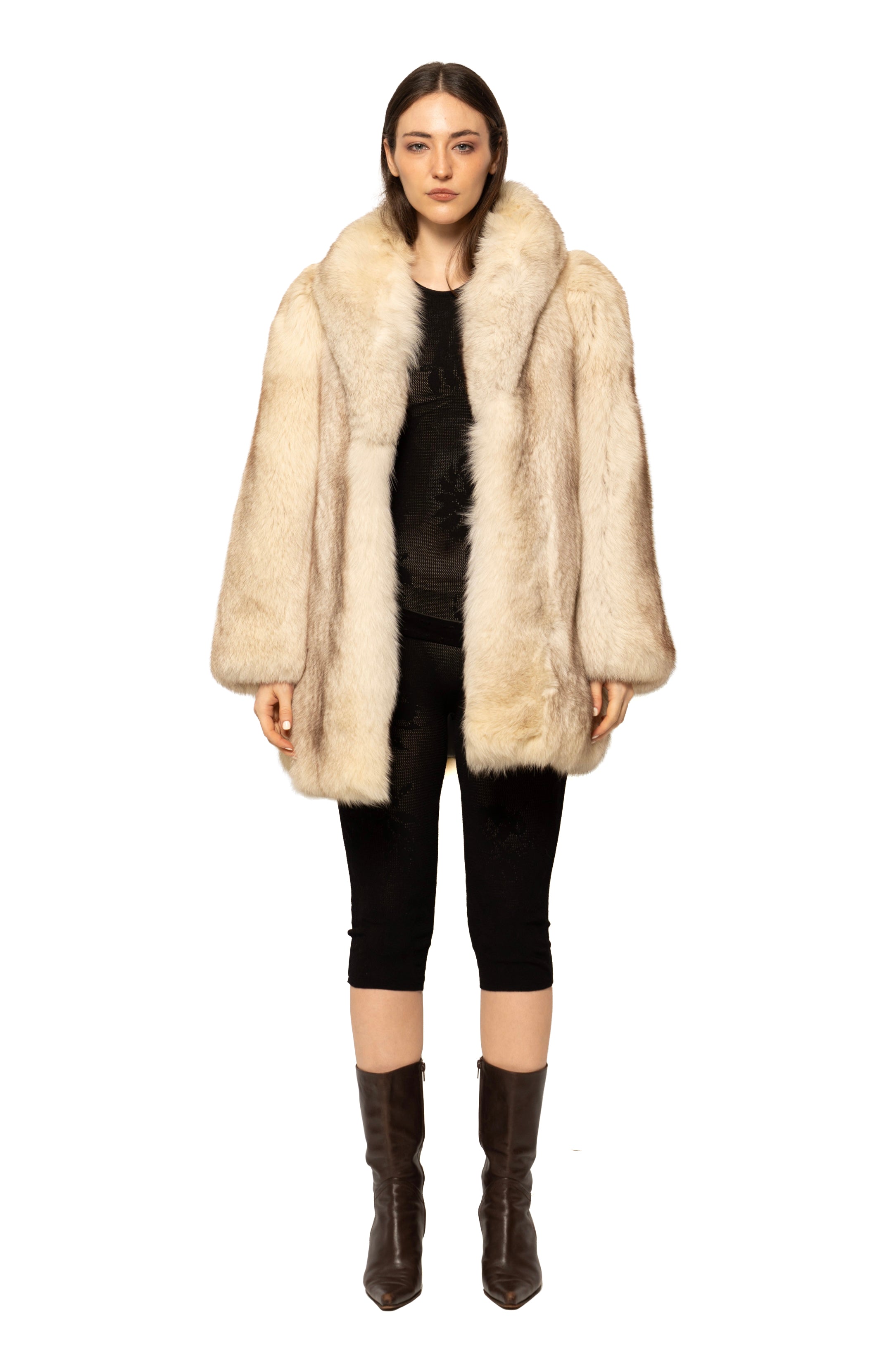 Handcrafted Arctic Fox Fur Coat