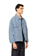 Moschino Monogram-Print Denim Jacket