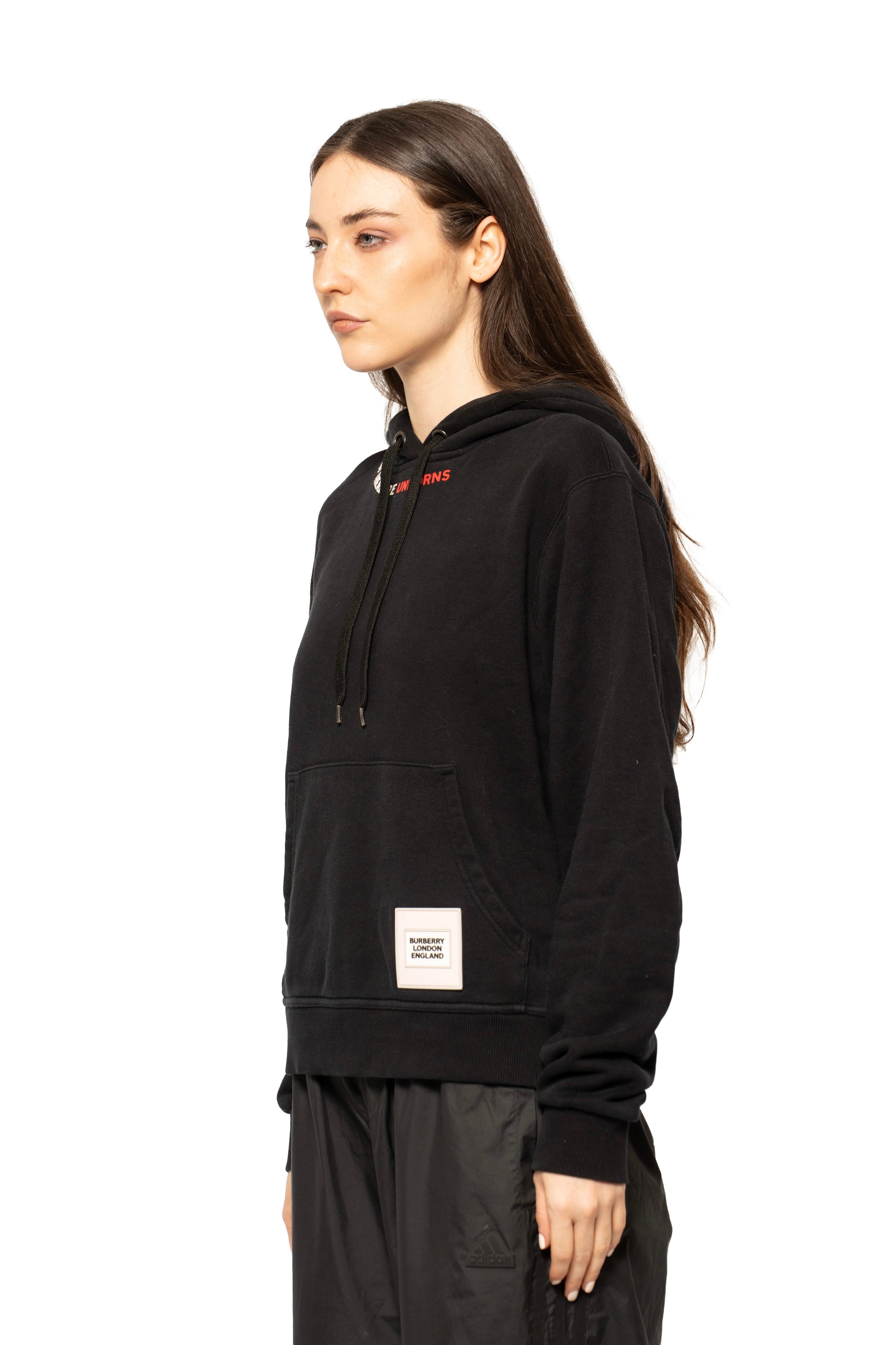 Burberry Unicorn Quote Cotton Hoodie