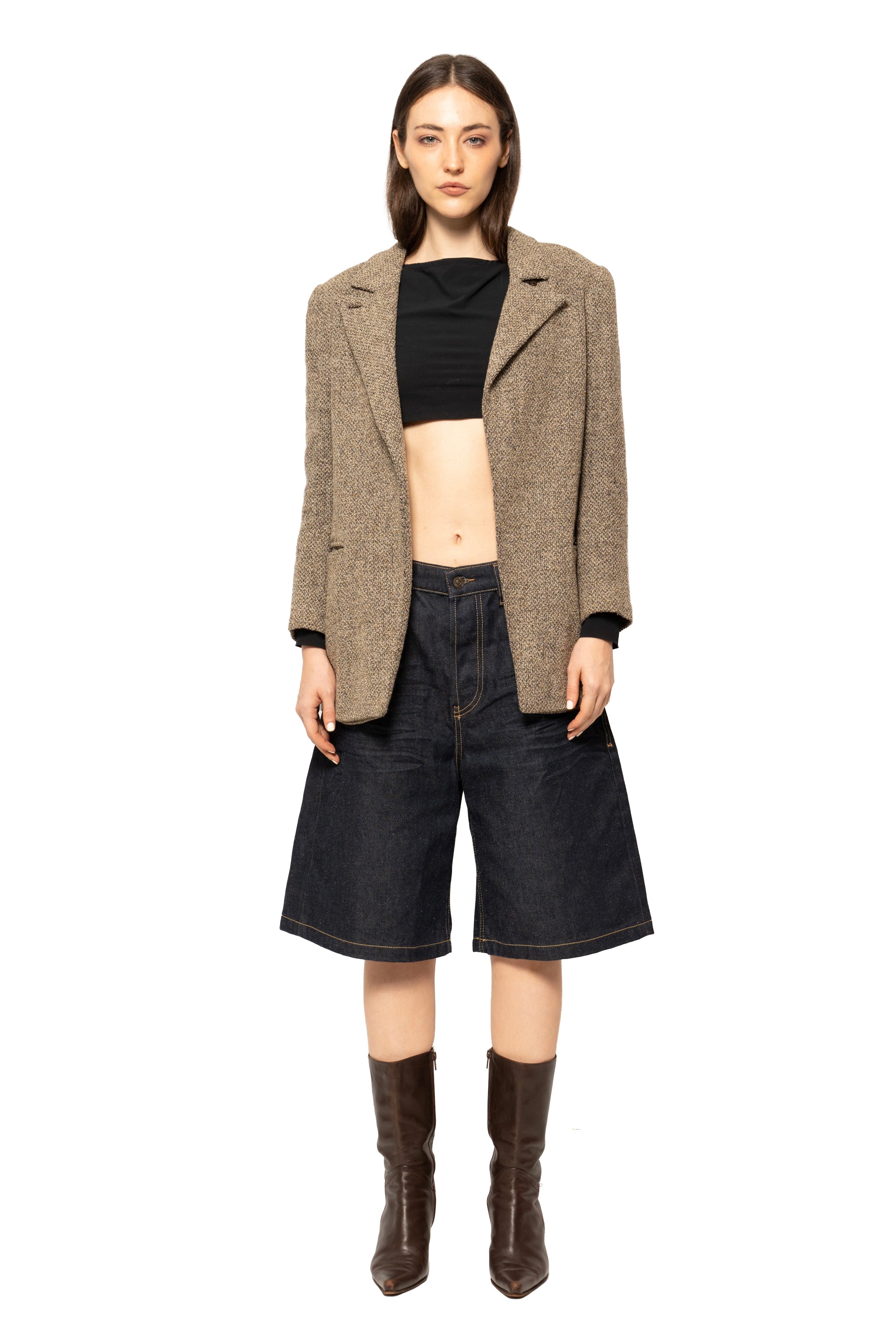 Max Mara Wool Blend Tweed Blazer
