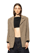 Max Mara Wool Blend Tweed Blazer