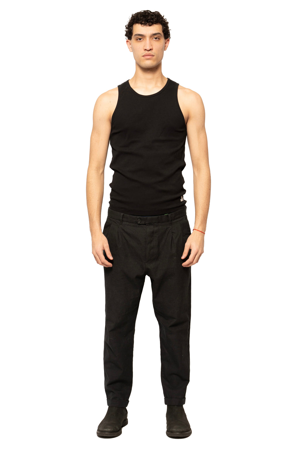 AllSaints Pleated Cropped Trousers