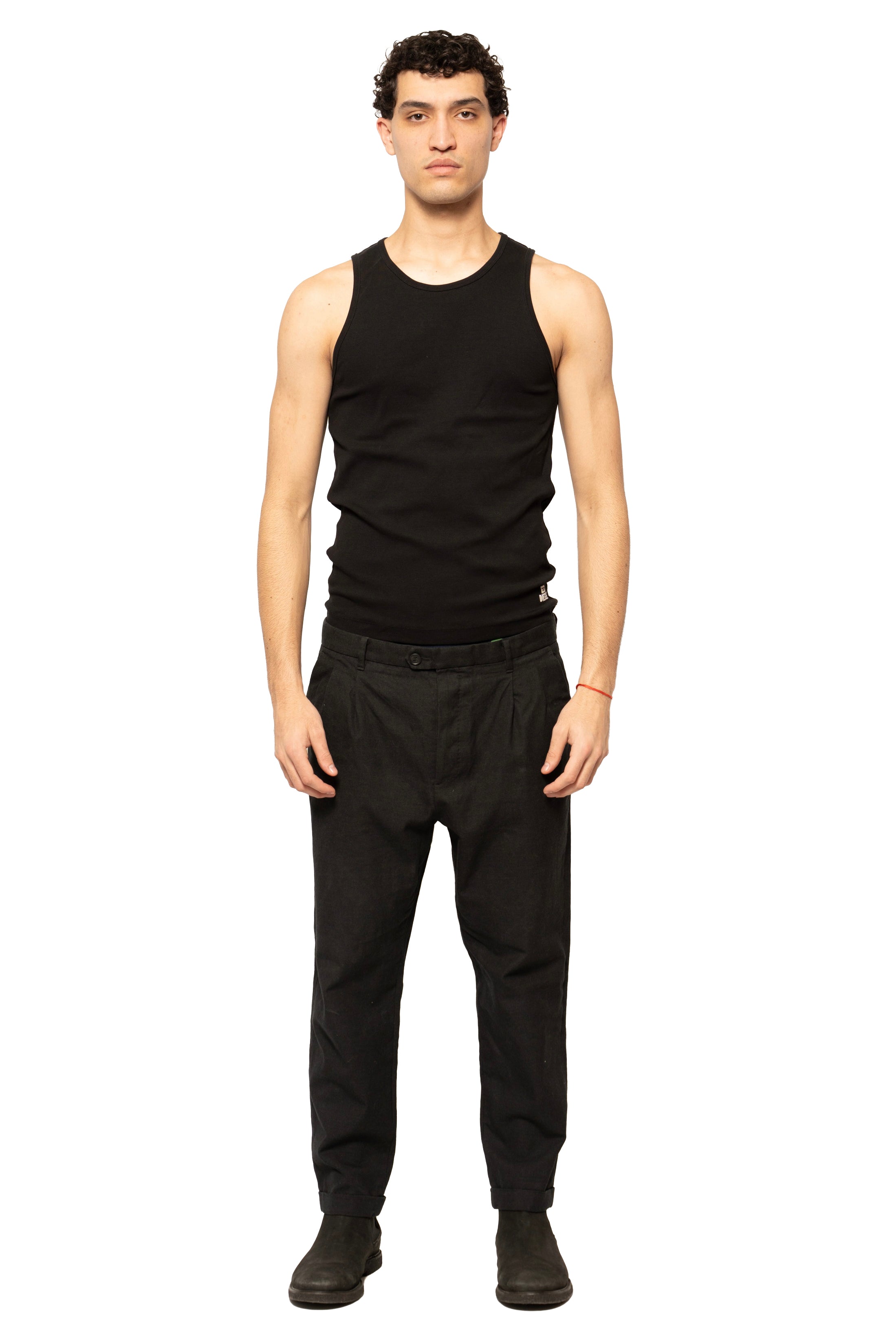 AllSaints Pleated Cropped Trousers