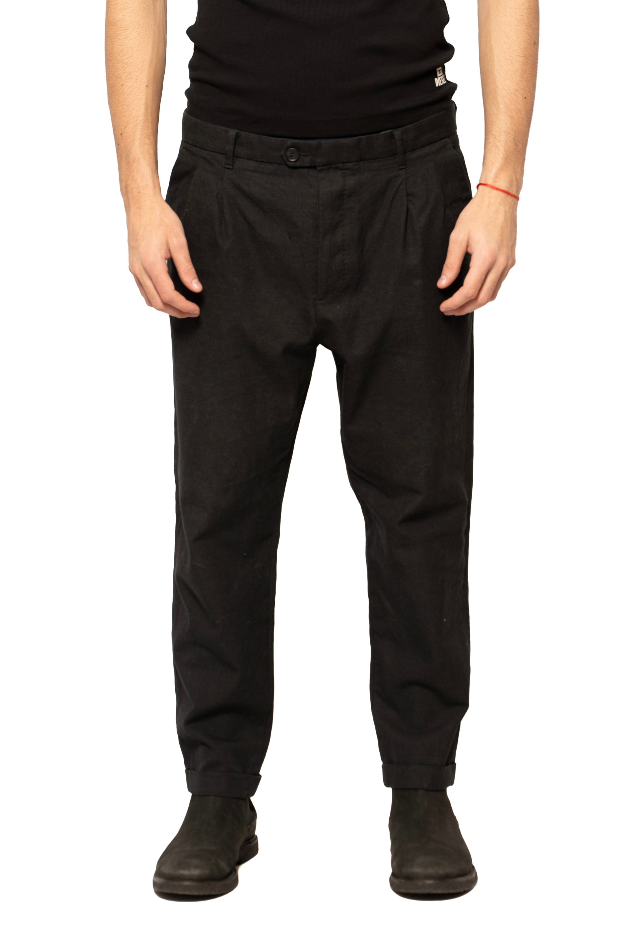 AllSaints Pleated Cropped Trousers