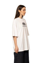 Balenciaga BB Logo Printed Cotton White T-Shirt