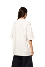 Balenciaga BB Logo Printed Cotton White T-Shirt