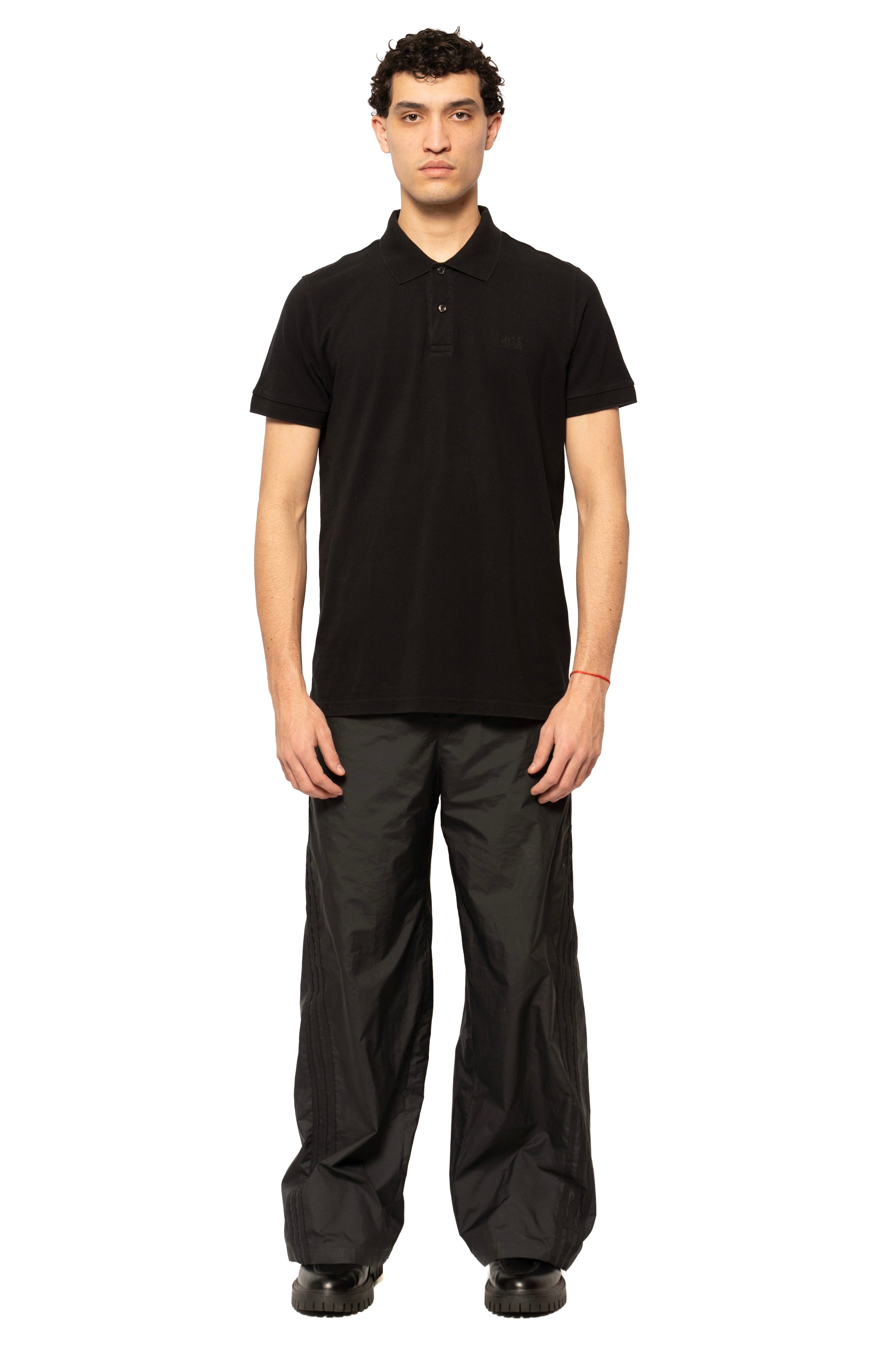 BOSS Logo Trim Cotton Polo Shirt