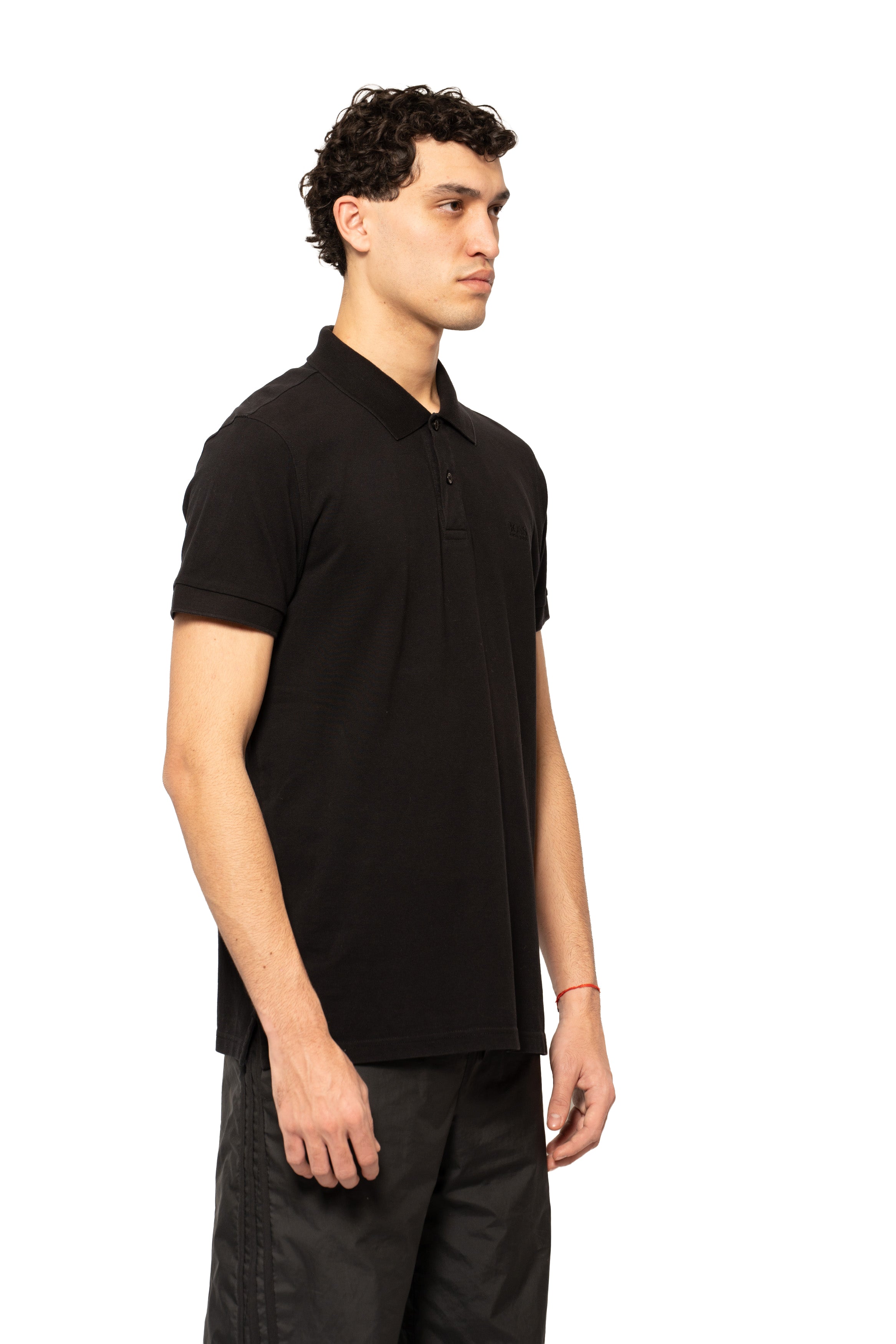 BOSS Logo Trim Cotton Polo Shirt