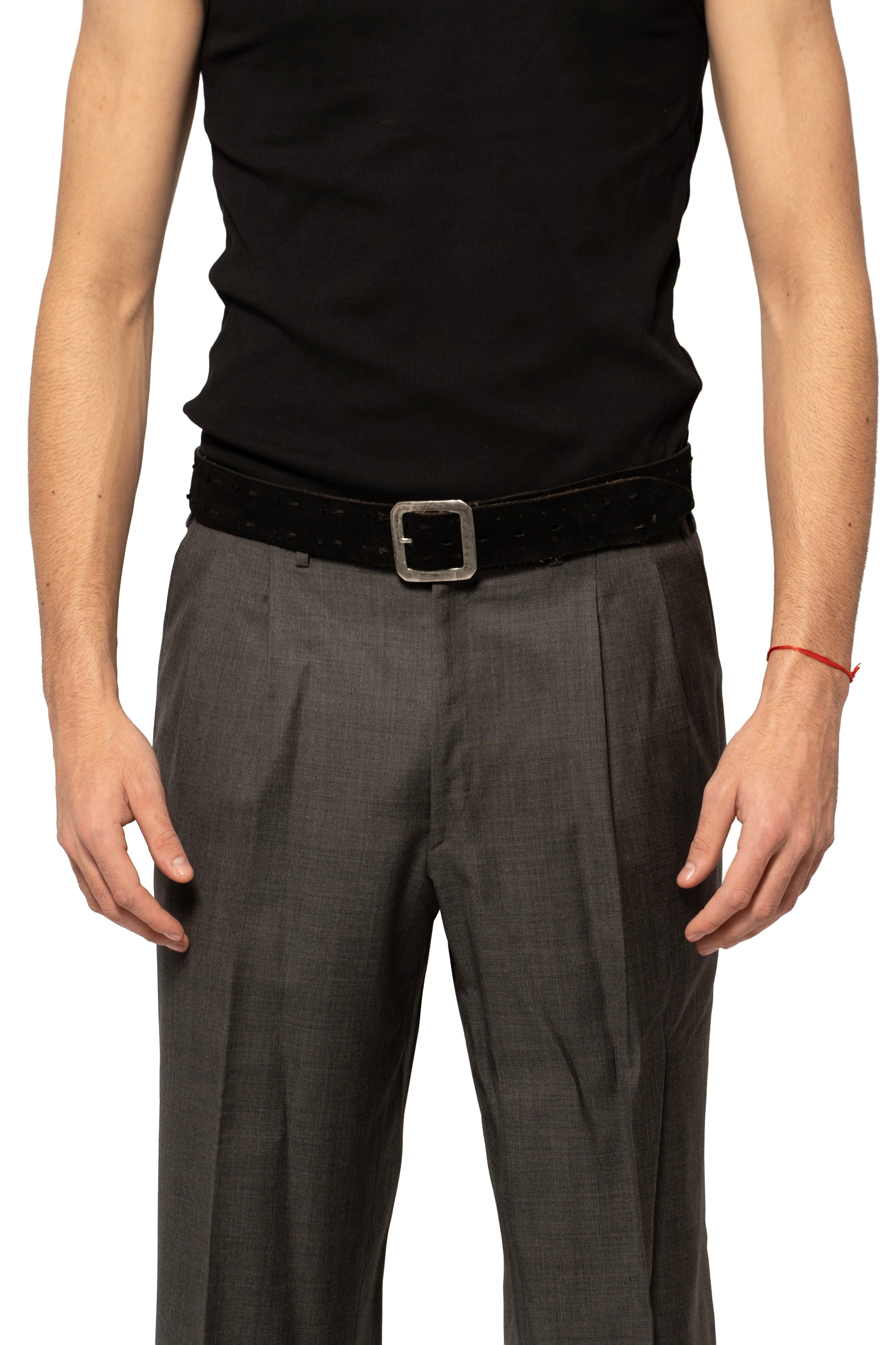John Varvatos Reversible Suede & Leather Belt
