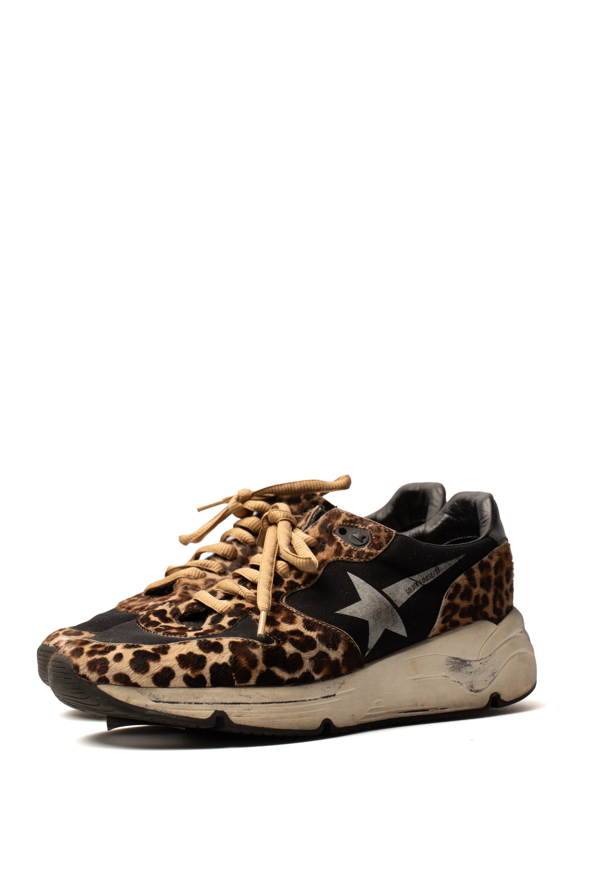 Golden Goose Running Leopard Sneakers