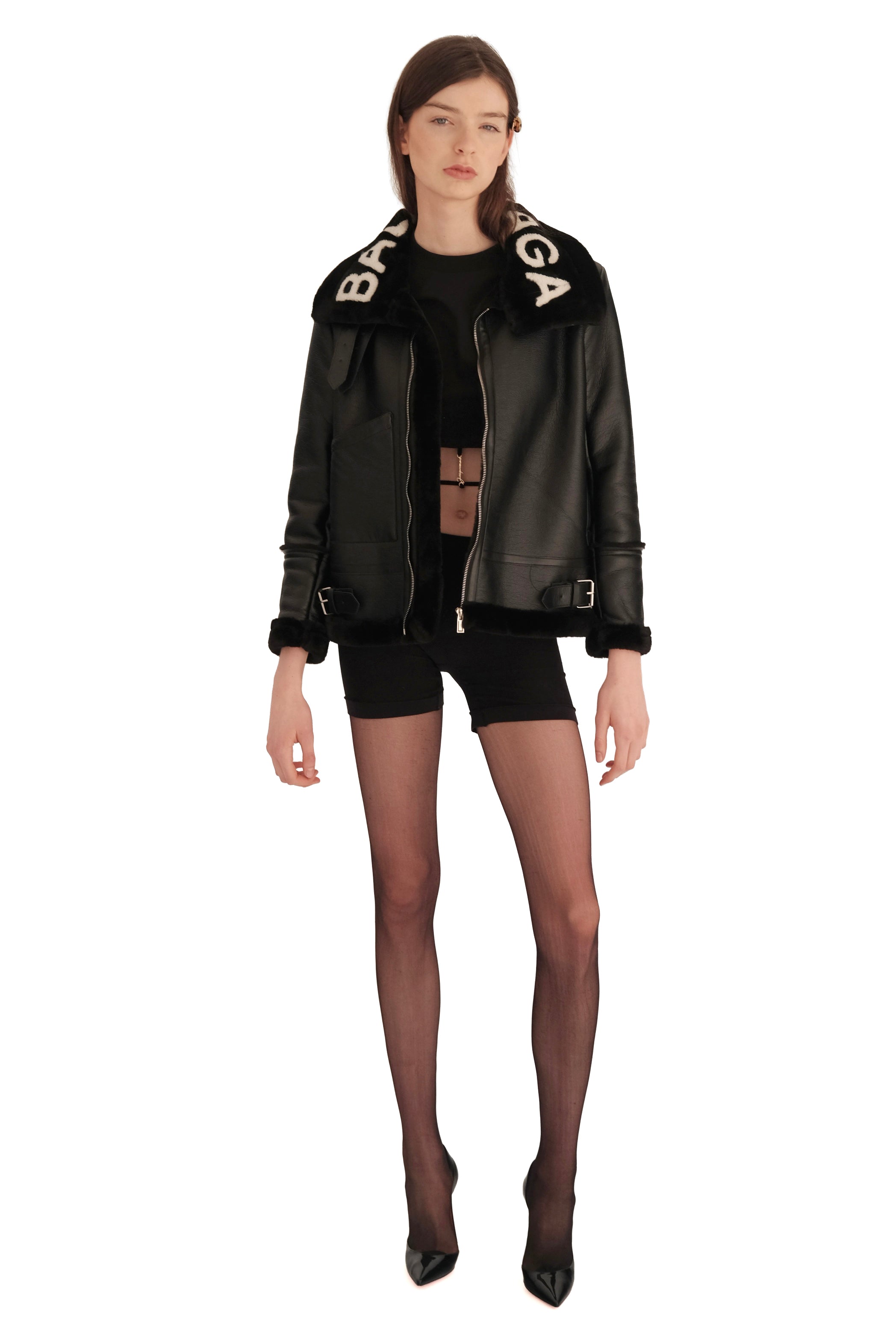 Balenciaga Le Bombardier Shearling Jacket