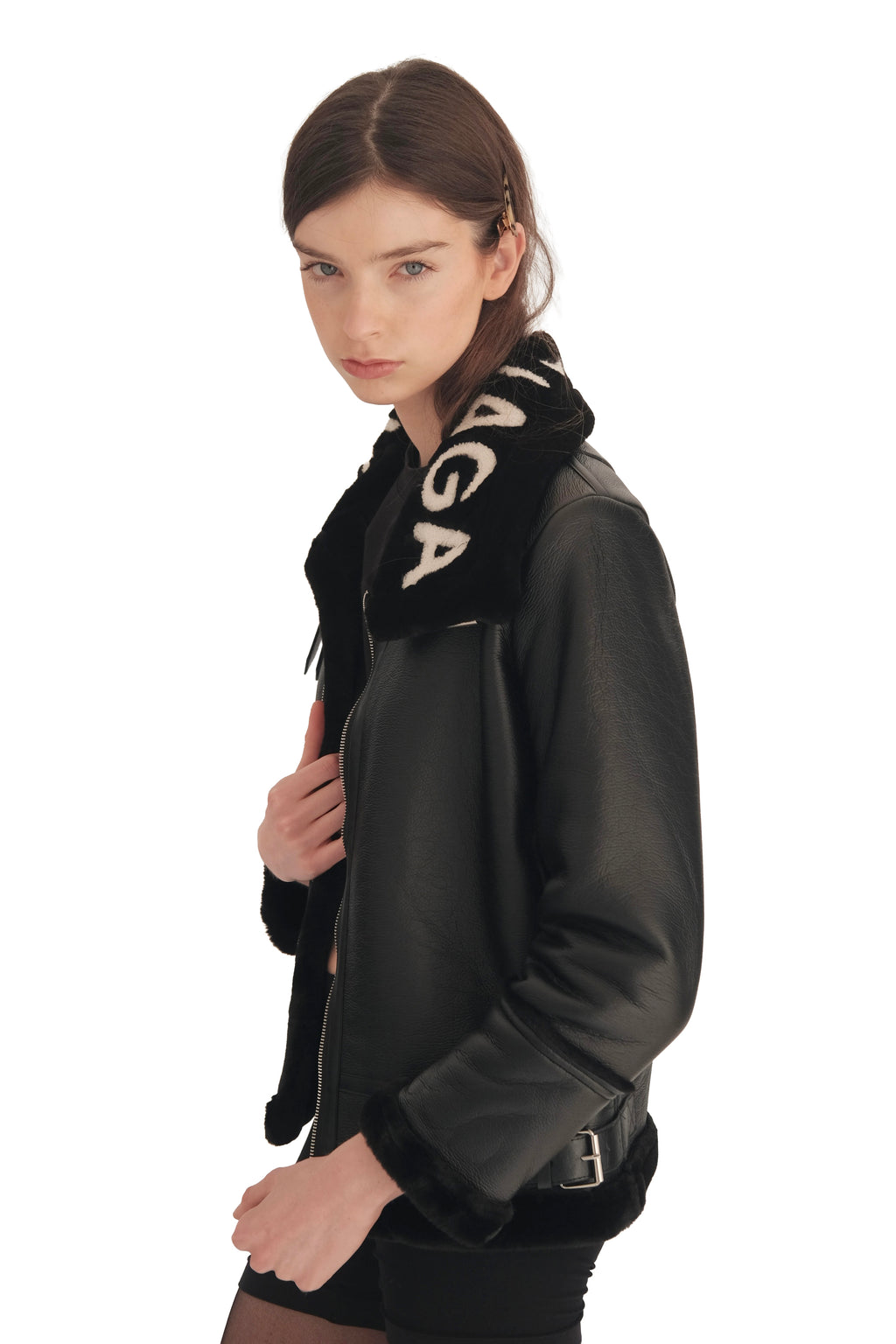 Balenciaga Le Bombardier Shearling Jacket