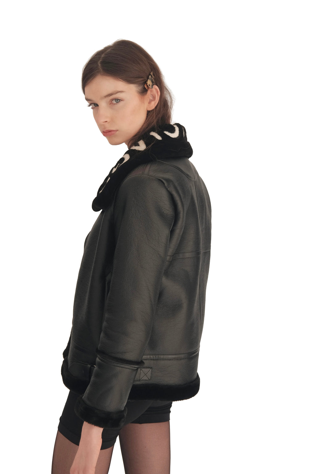 Balenciaga Le Bombardier Shearling Jacket