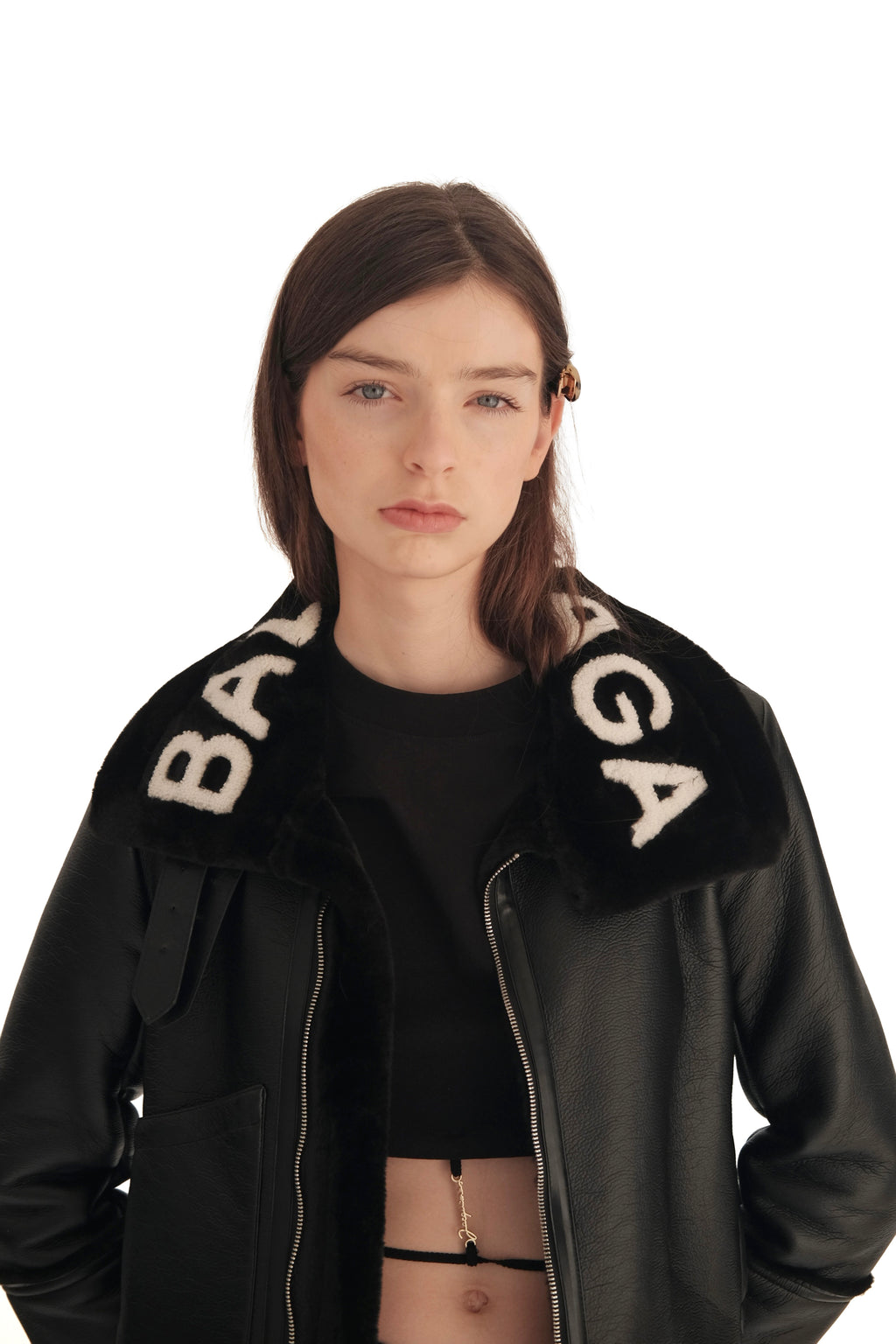 Balenciaga Le Bombardier Shearling Jacket