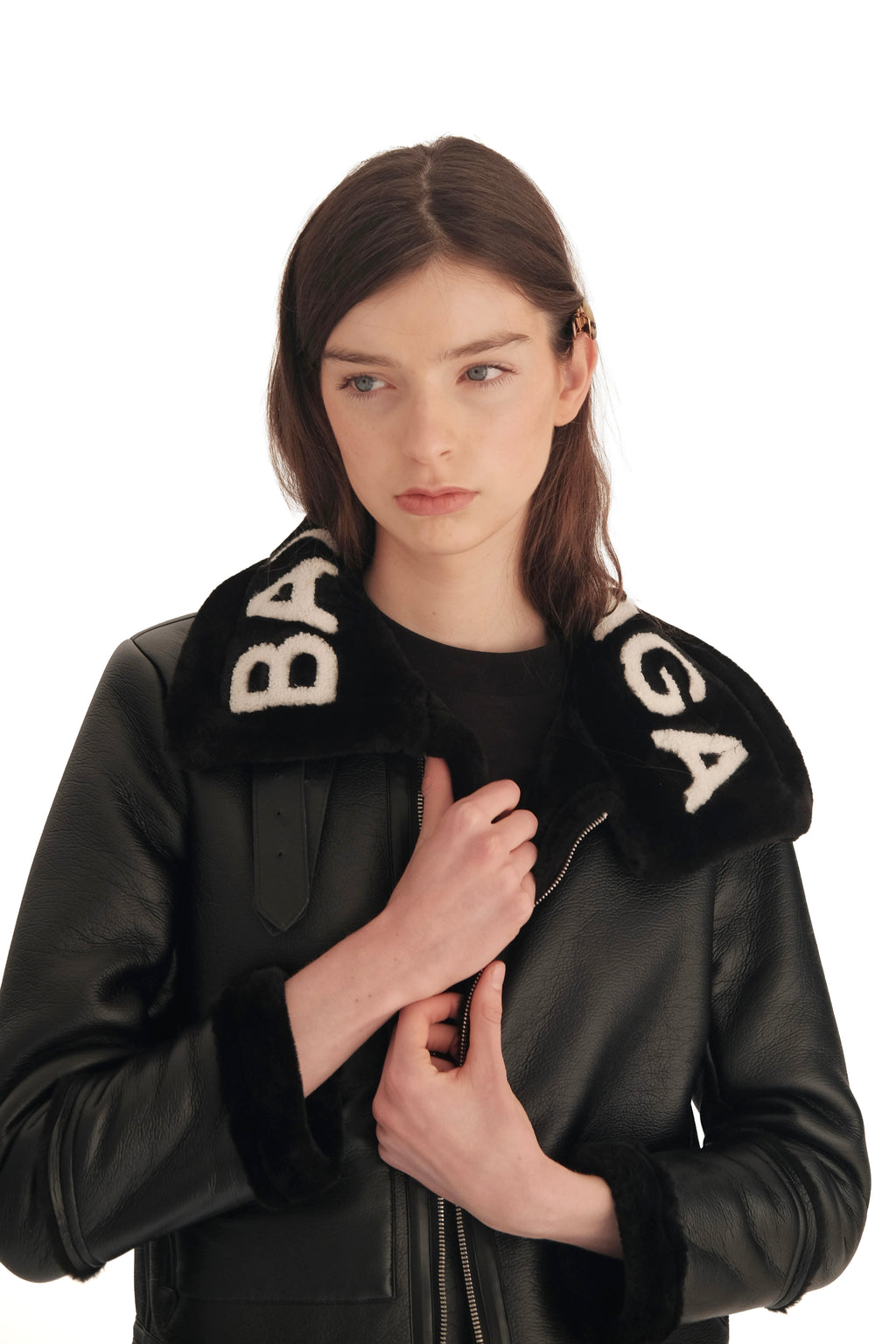 Balenciaga Le Bombardier Shearling Jacket