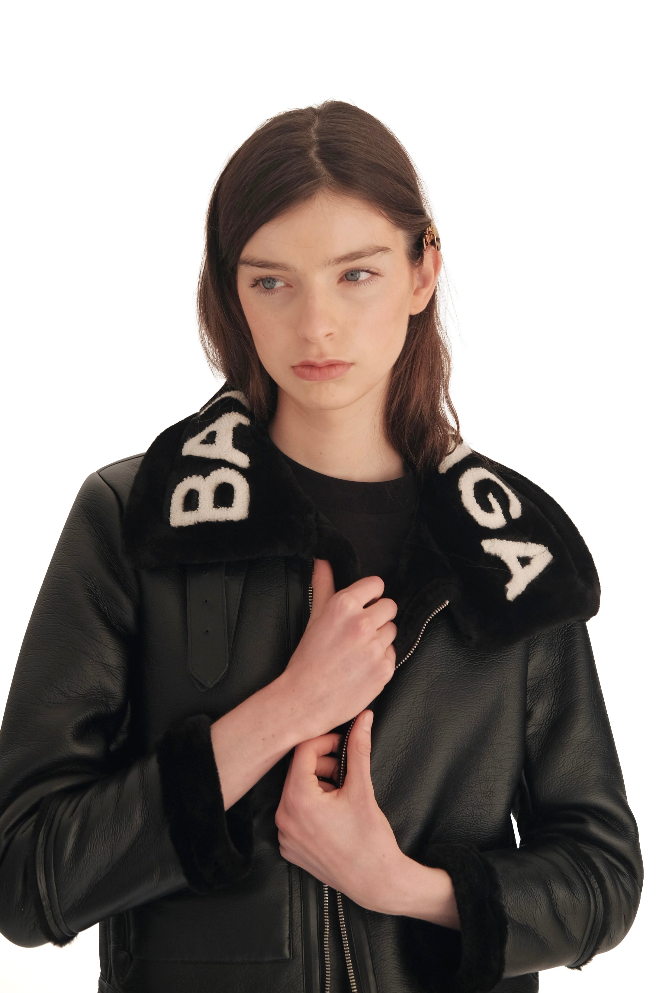 Balenciaga Le Bombardier Shearling Jacket