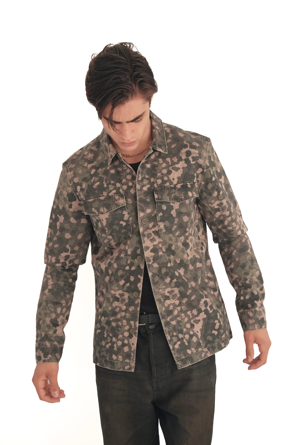 AllSaints Fassett Camouflage Shirt